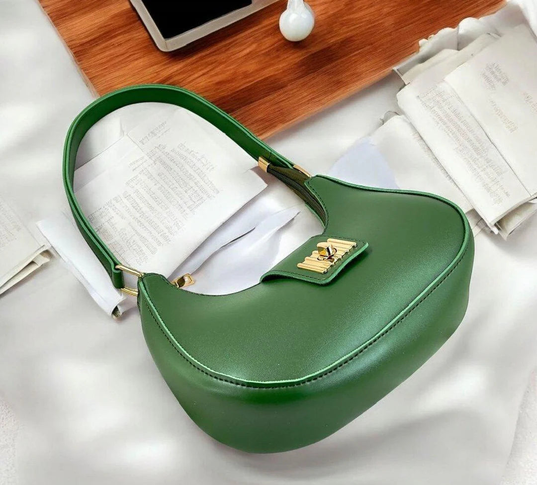 Green Salena Hand Bag
