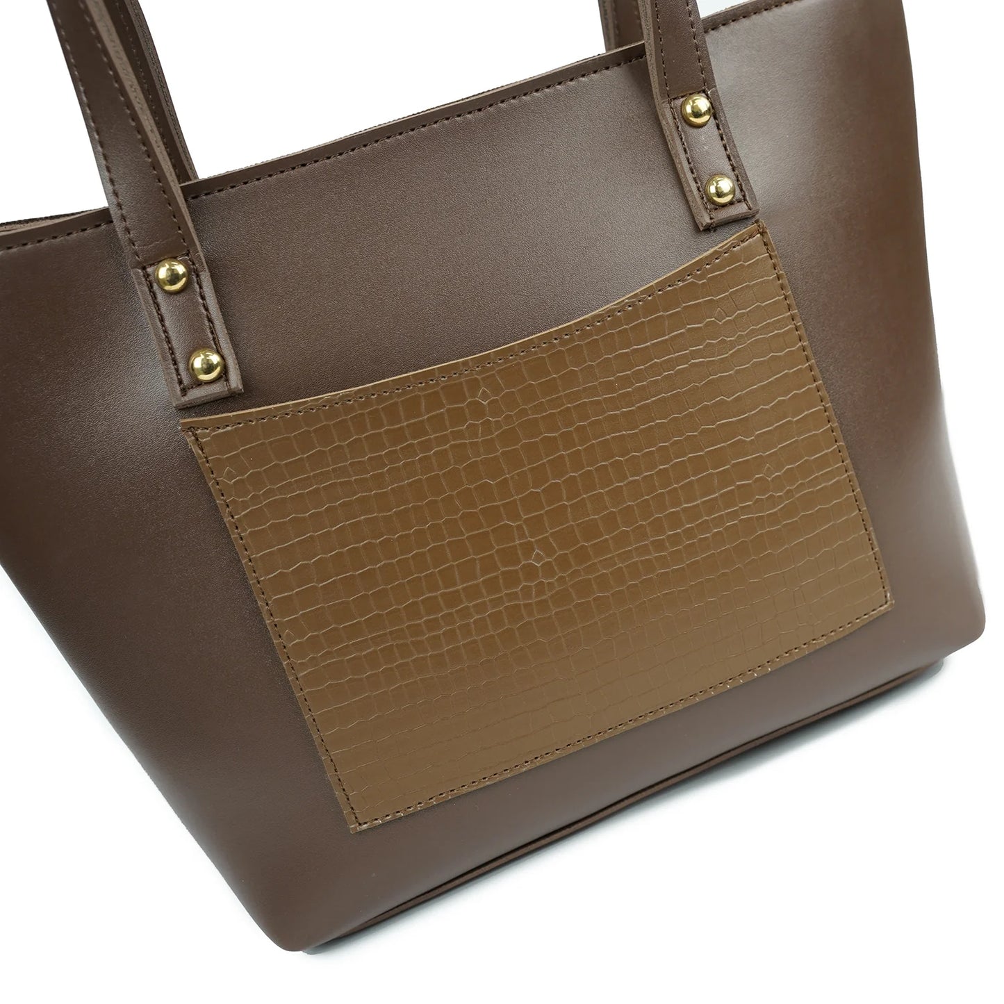BROWN REENA TOTE BAG