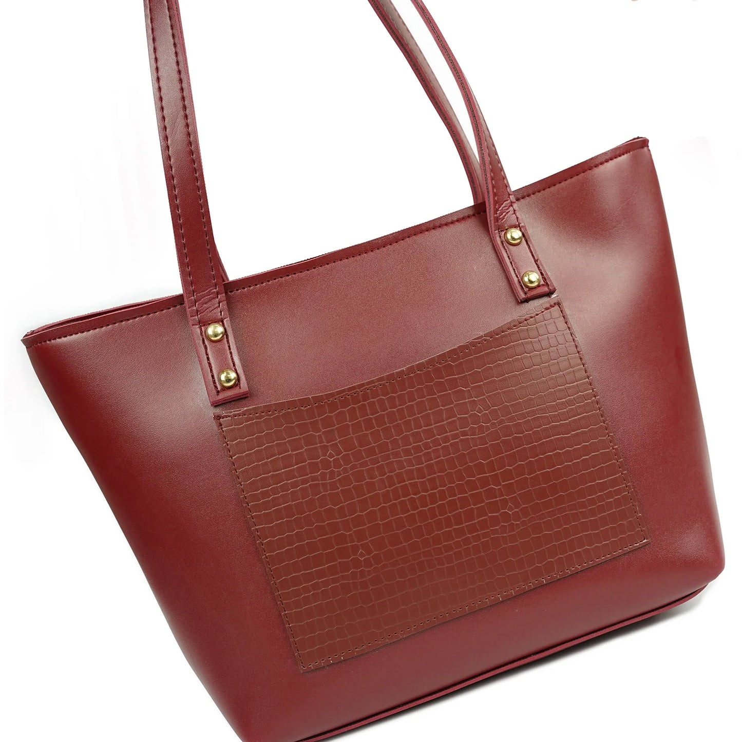 MAROON REENA TOTE BAG